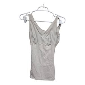 SPANX Nude Cotton Compression Shaping Tank Top Women’s Size Small